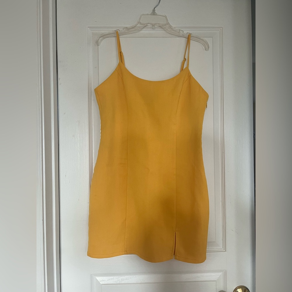 Forever 21 never worn before yellow tight dress.